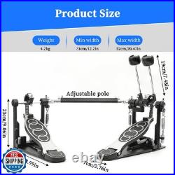 Double Bass drum Pedal, Double Bass Pedal with Adjustable Beater Head, Double C