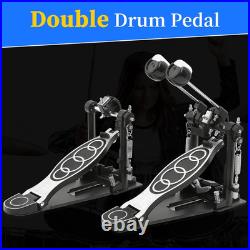Double Bass drum Pedal, Double Bass Pedal with Adjustable Beater Head, Double Chai