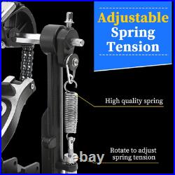 Double Bass drum Pedal, Double Bass Pedal with Adjustable Beater Head, Double Chai