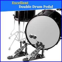 Double Bass drum Pedal, Double Bass Pedal with Adjustable Beater Head, Double Chai