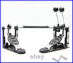 Double Bass drum Pedal, Double Bass Pedal with Adjustable Beater Head, Double Chai