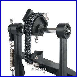 Double Chain Single Bass Drum Pedal Drive Music Foot Percussion Adult Adjustable