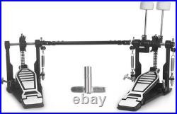 Double Kick Bass Drum Pedal, Heavy-Duty Double Kick Pedal with Twin Chain Drive
