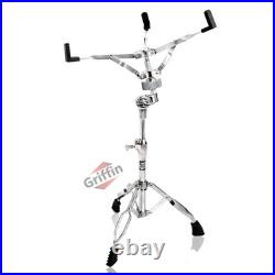 Drum Hardware PACK GRIFFIN Cymbal Stand Set Snare Hi-Hat Throne Kick Pedal Kit