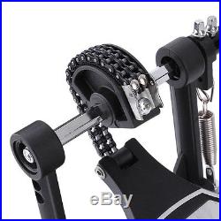 Drum Pedal Double Bass Pedal Foot kick Drum Set Percussion Single Chain Drive OY