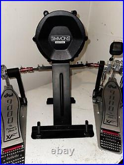 Drum Workshop DW 9002 XF Double Bass Pedal Extended Floorboards Used Simmons KP2