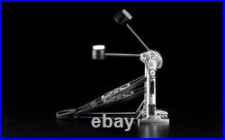Durable Iron Double-Bass Drum Pedal with Glossy Chrome Finish and 2-Way Beaters