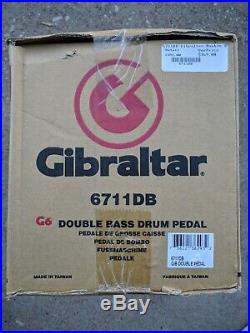 Gibraltar 6711DB G6 Double Bass Drum Pedal Right Handed Dual Chain