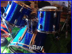 Great Sounding Drum Set With ZBT Cymbals, Gibralter Double Pedal, Pearl Snare ec