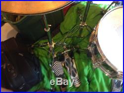 Great Sounding Drum Set With ZBT Cymbals, Gibralter Double Pedal, Pearl Snare ec