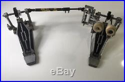 Heavy Duty Metal Pearl Double Bass Drum Pedal Vintage 80s Rare Percussion Japan