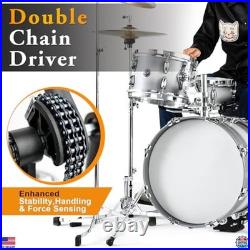 High-Performance Double Bass Drum Pedal Adjustable Beater, Double Chain Drive