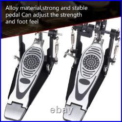 High-Performance Double Kick Pedal with Custom Tension & Non-Slip Features