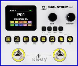 JME-02 Dual Stomp Lite Multi-Effects Guitar Pedal, Portable Guitar Pedal with