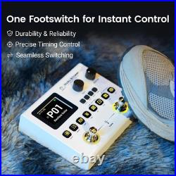 JME-02 Dual Stomp Lite Multi-Effects Guitar Pedal, Portable Guitar Pedal with