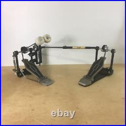 LEFTY Vintage 1980s Pearl Heavy Duty Double Bass Drum Dual Pedal Percussion Left