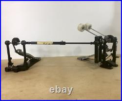 LEFTY Vintage 1980s Pearl Heavy Duty Double Bass Drum Dual Pedal Percussion Left