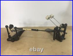 LEFTY Vintage 1980s Pearl Heavy Duty Double Bass Drum Dual Pedal Percussion Left