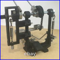 LEFTY Vintage 1980s Pearl Heavy Duty Double Bass Drum Dual Pedal Percussion Left