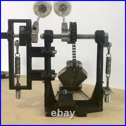 LEFTY Vintage 1980s Pearl Heavy Duty Double Bass Drum Dual Pedal Percussion Left