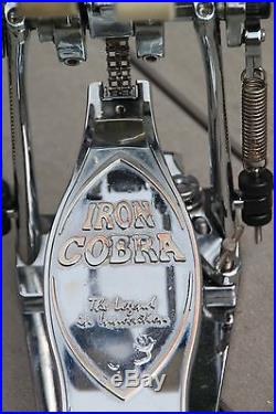 Limited Edition Chrome Tama Iron Cobra Flexi Glide Double Bass Drum Pedal