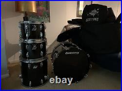 Ludwig smoke vistalite 7 piece Double Bass Drum Kit
