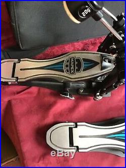 MAPEX Falcon Double Bass Drum Pedal. Case Etc. EXCELLENT