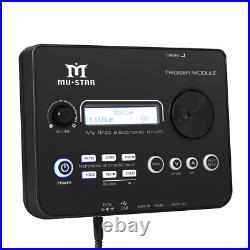 MUSTAR Electric Drum Set Mesh Pads Dual Zone Snare withUSB MIDI, 2 Pedals, Headphone MUSTAR Electric Drum Set Mesh Pads Dual Zone Snare withUSB MIDI, 2 Pedals, Headphone