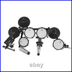 MUSTAR Electric Drum Set Mesh Pads Dual Zone Snare withUSB MIDI, 2 Pedals, Headphone