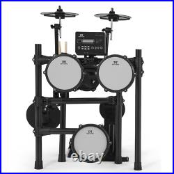 MUSTAR Electric Drum Set Mesh Pads Dual Zone Snare withUSB MIDI, 2 Pedals, Headphone