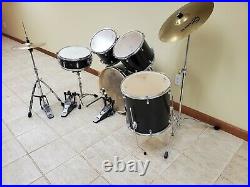 Mapex Drum Set with double bass drum pedals barely used