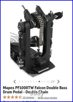 Mapex Falcon Double Bass Drum Pedal Chain-Drive