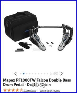 Mapex Falcon Double Bass Drum Pedal Chain-Drive