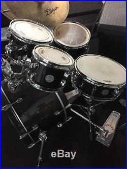 Mapex Horizon 5pc With Hardware Drum Set Zildjian And Pearl Double Pedal
