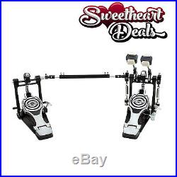 NEW DDRUM RXDP Double Bass Drum Pedal Pro Dual Chain Felt-Lined Adjustable Angle