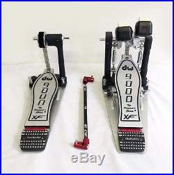 NEW DW 9000 Series DOUBLE BASS DRUM PEDAL XF Extended Footboard, TOP OF THE LINE