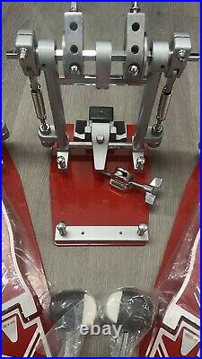 OffSet DOUBLE Bass Drum Pedal RED
