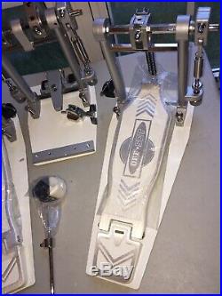Off Set USA Double In White/ Drum Pedal / Music / Instrument / Drums Retail $350