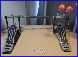 PDP By Pacific Single Chain Driven Double Pedal With Link & Wood Beaters #2Z10