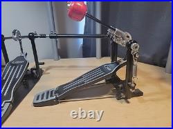 PDP By Pacific Single Chain Driven Double Pedal With Link & Wood Beaters #2Z10