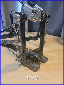 PDP By Pacific Single Chain Driven Double Pedal With Link & Wood Beaters #2Z10
