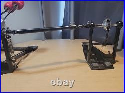 PDP By Pacific Single Chain Driven Double Pedal With Link & Wood Beaters #2Z10