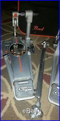 PEARL P3002D Eliminator Demon Drive Double Bass Drum Pedal WithCase