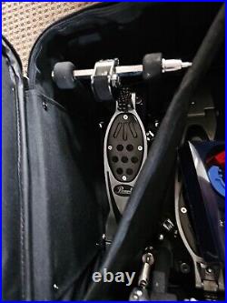 PEARL P-2002C POWER SHIFTER ELIMINATOR DOUBLE BASS PEDAL CHAIN DRIVE -With CASE