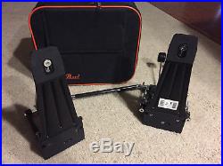 P-902 chain Pearl Double Bass Drum Pedal with Pearl case very good to excellent