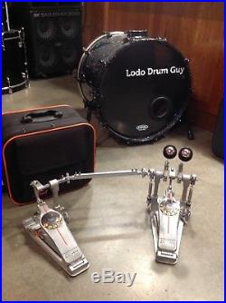 Pearl Demon Direct-Drive Double Bass Drum Pedal w CASE slightly used