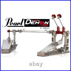 Pearl Demon XR Double Bass Drum Pedal P-3502D High-Speed Direct Drive Twin Pedal Pearl Demon XR Double Bass Drum Pedal P-3502D High-Speed Direct Drive Twin Pedal