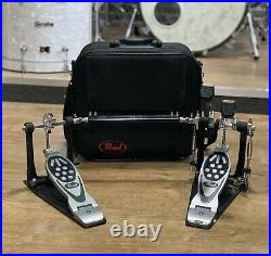Pearl Double Bass Drum Kick Pedal With Case #437