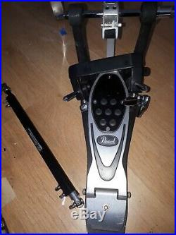 Pearl Double Bass Drum Pedal PowerShifter Eliminator P-2002B with case