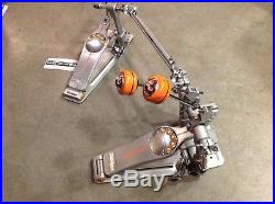 Pearl Eliminator Demon DIRECT Drive Double Kick Drum Bass Pedal WOOD BEATERS